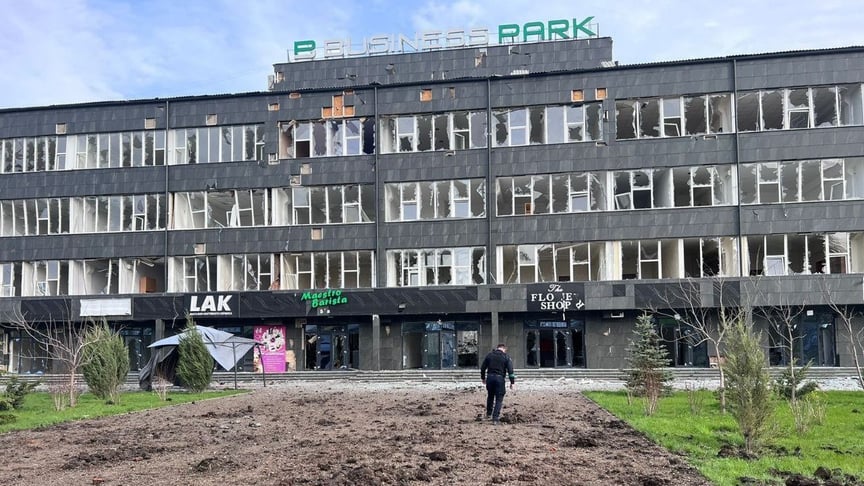 Последствия обстрела Донецкой области