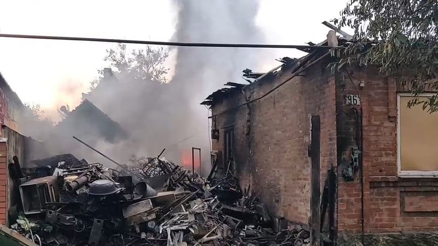 Наслідки російського обстрілу Бахмута на Донеччині 10 липня 2022 року