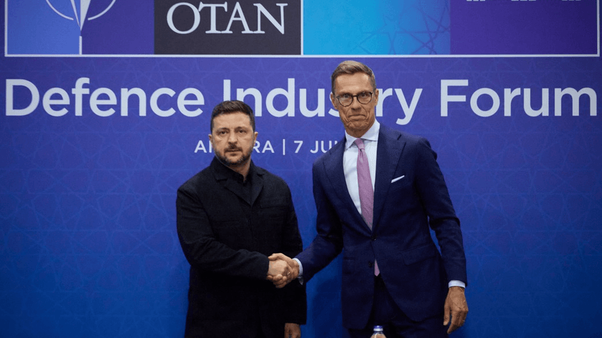 Президент України Володимир Зеленський та фінський лідер Александер Стубб