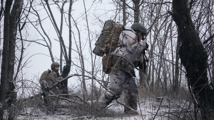 Ілюстративне фото. Підготовка військовий 46 окремої аеромобільної Подільської бригади ДШВ ЗСУ