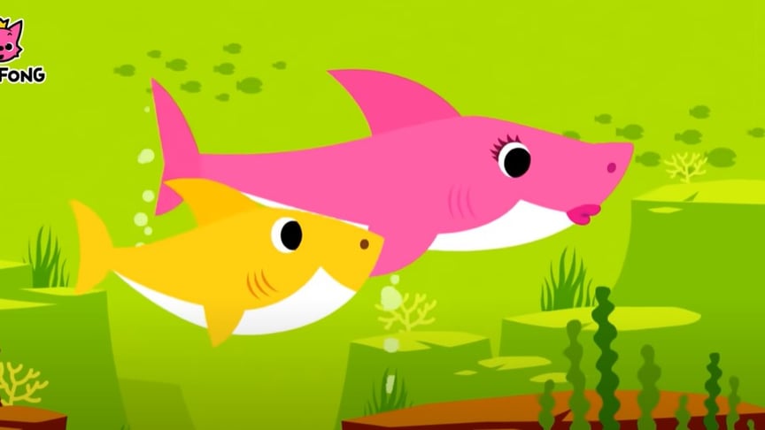 Герої пісні Baby Shark в анімаційному ролику