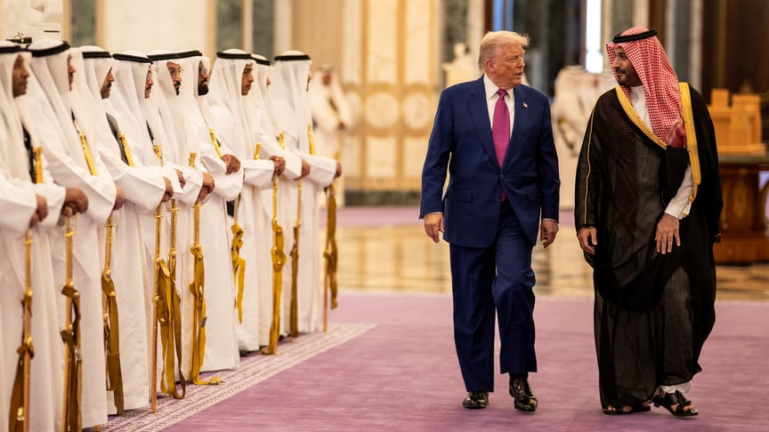 Президент США Дональд Трамп із кронпринцем Саудівської Аравії Мухаммедом бін Салманом