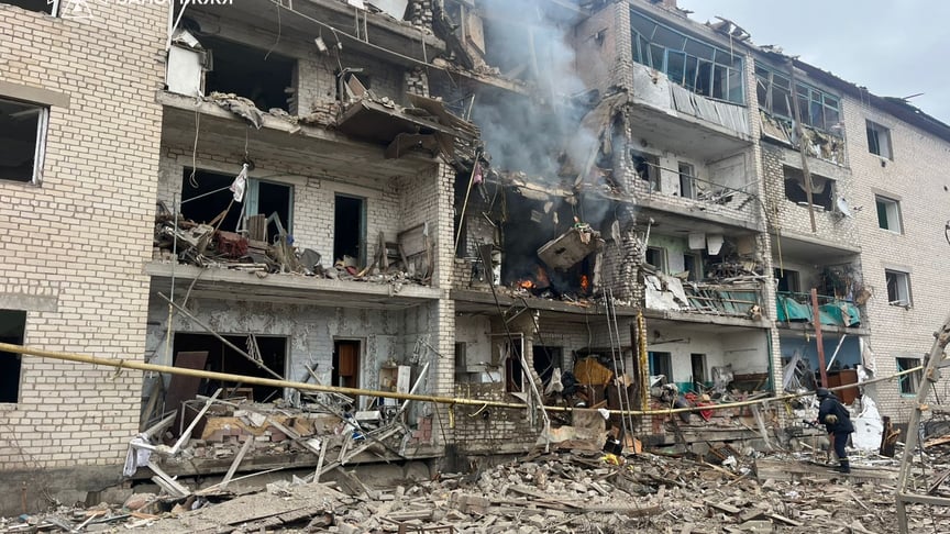 Последствия российского удара по Запорожскому району, 20 февраля 2026 года