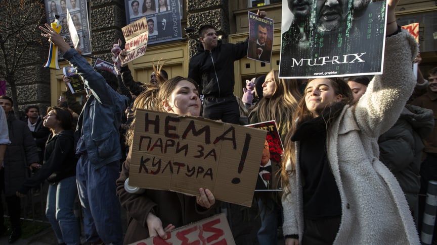 Антиурядовий протест з вимогою негайної відставки чинного уряду Болгарії, Софія, 10 грудня 2025 року