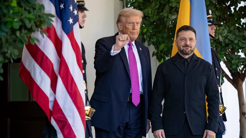 Президент США Дональд Трамп та президент України Володимир Зеленський