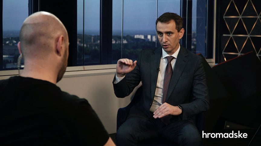 Головний санітарний лікар України Віктор Ляшко у студії hromadske, Київ, 1 липня 2020 року