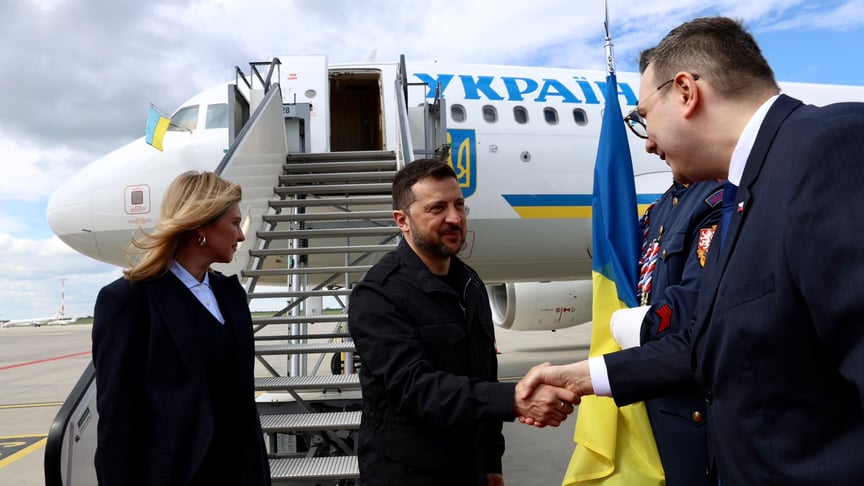 Президент України Володимир Зеленський у Чехії Президент України Володимир Зеленський у Чехії