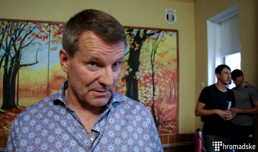 Кандидат у народні депутати України Сергій Медведчук, Щастя, Луганська область, 24 липня 2019 року