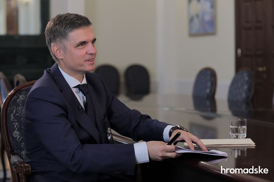 Міністр закордонних справ Вадим Пристайко під час інтерв'ю hromadske, 20 вересня 2019 року