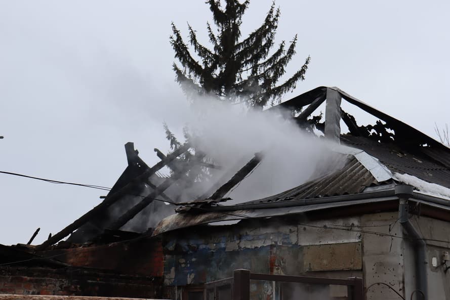 Козача Лопань після обстрілу російськими окупантами