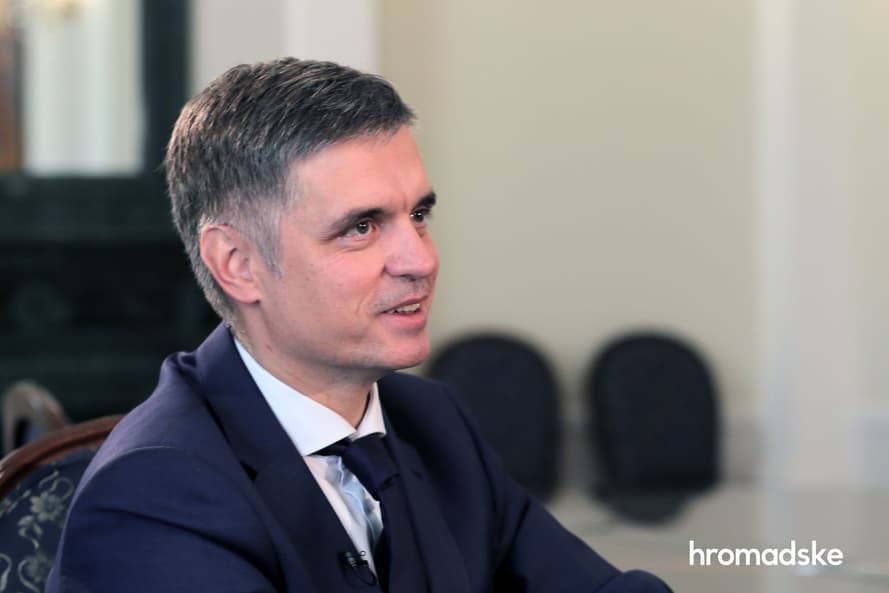 Міністр закордонних справ Вадим Пристайко під час інтерв'ю hromadske, 20 вересня 2019 року